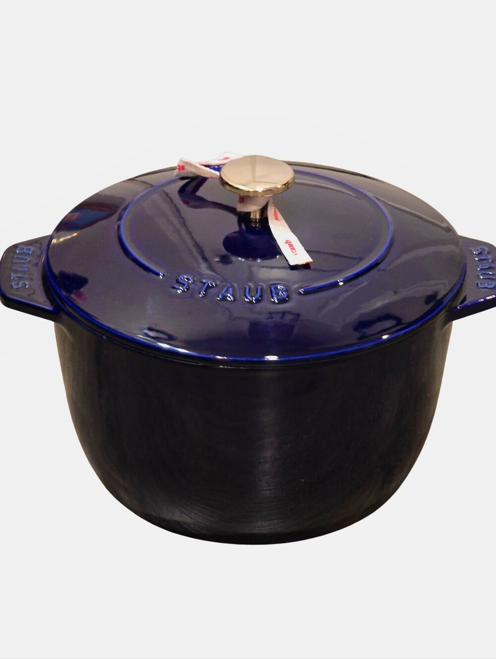 Staub Cocotte Chistera Drop Structure Enameled Cast Iron 3.25 Dutch Oven w/Lid